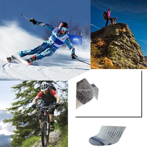 Merino Wool Men Crew Socks Warm Socks -NEVSNEV Athletic Socks for Men, Suitable for Hiking,Trekking,Camping … in Saudi Arabia