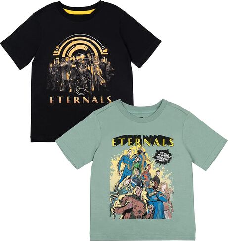 تي شيرت Marvel Avengers Shang-Chi وThe Legend of The Ten Rings Eternals Loki مكون من قطعتين من الأطفال الصغار إلى الأطفال الكبار in Saudi Arabia