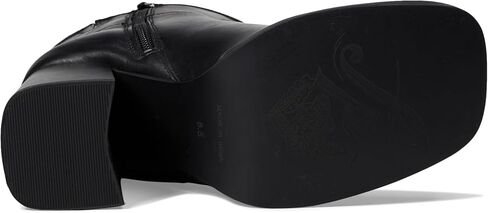 Free People Naomi Ankle Heel Women’s Boots - Leather Upper - Textile Lining - Cushioned Footbed - Block Heels in Kuwait