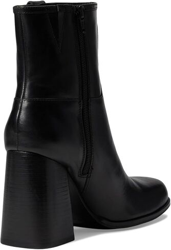 Free People Naomi Ankle Heel Women’s Boots - Leather Upper - Textile Lining - Cushioned Footbed - Block Heels in Kuwait