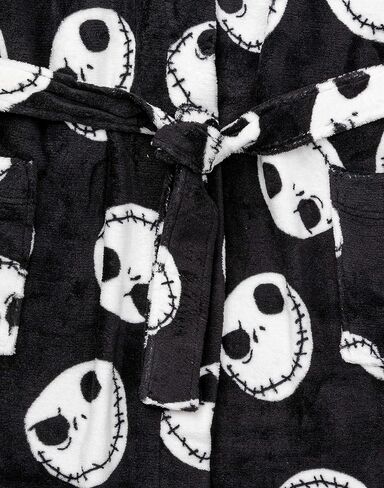 Disney The Nightmare Before Christmas Dressing Gown Womens Black Pjs Bathrobe in Saudi Arabia