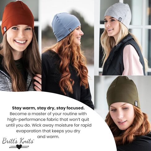 قبعة Britt's Knits ThermalTech المبطنة بالصوف للشتاء الدافئ قبعة رياضية على شكل جمجمة للرجال والنساء in Kuwait