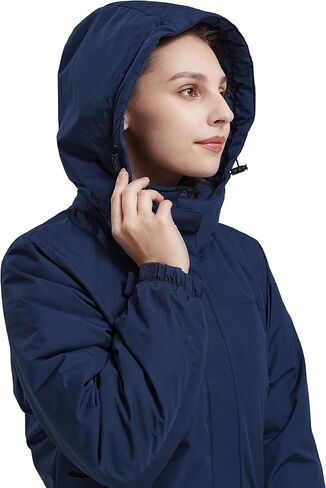 CAMEL CROWN Womens Ski Jacket Waterproof Winter Coat Hiking Mountain Windbreaker Thicken Cotton Warm Snow Parka Jacket in Saudi Arabia