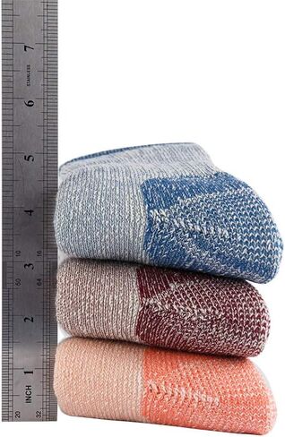 70% Merino Wool Women Crew Socks - Hiking Outdoor Athletic Thermal Thickening Cushion … in Kuwait