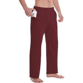 بنطال رياضي لليوجا للرجال من FEDTOSING مفتوح من الأسفل، بنطال رياضي فضفاض للجري مع جيوب in Kuwait