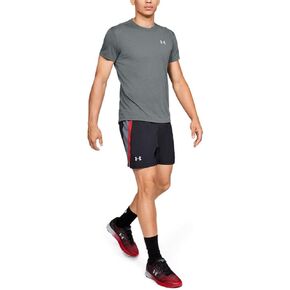 تي شيرت نسائي بأكمام قصيرة من Under Armour Tech V - Twist، مصنوع من نسيج مطاطي في 4 اتجاهات، خفيف للغاية ومسامي ملابس جري للسيدات in Saudi Arabia