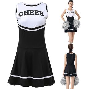 ThreeH Cheerleader Costume Fancy Dress High School Musical Cheerleading Uniform No Pom-Pom in Kuwait