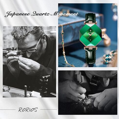 RORIOS Women Watches Analog Quartz Watches with Stainless Steel Strap Rectangular Case Ladies Watches Fashion Rhinestone Wrist Watch for Ladies Girls Women in Saudi Arabia