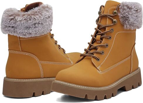 ALLOT المرأة الشتاء الثلوج المشي لمسافات طويلة العمل حذاء مقاوم للماء كعب منخفض الدانتيل متابعة القتالية الكاحل الجوارب عدم الانزلاق في الهواء الطلق أحذية مشي in Kuwait