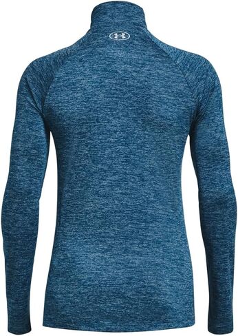 Under Armour Women's Standard Tech Twist ½ Zip Long-Sleeve Pullover, (427) Varsity Blue/Blizzard/Metallic Silver, Large in Saudi Arabia