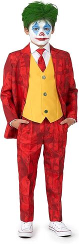 بدلة جوكر للأولاد من SUITMEISTER زي تنكري للحفلات التنكرية للأطفال وسترة وسترة وسراويل وربطة عنق... in Kuwait