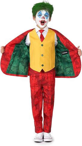 بدلة جوكر للأولاد من SUITMEISTER زي تنكري للحفلات التنكرية للأطفال وسترة وسترة وسراويل وربطة عنق... in Kuwait