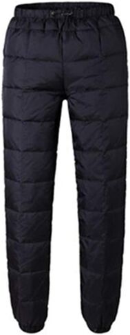 SYOKYO1980 Men's Winter Warm Packable Down Pants Compressor Snow Trousers Ski Puffer Pant in Saudi Arabia