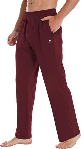 بنطال رياضي لليوجا للرجال من FEDTOSING مفتوح من الأسفل، بنطال رياضي فضفاض للجري مع جيوب in Kuwait
