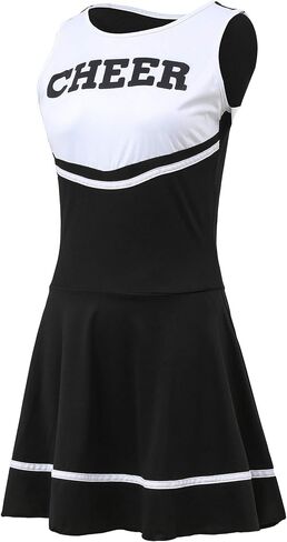 ThreeH Cheerleader Costume Fancy Dress High School Musical Cheerleading Uniform No Pom-Pom in Kuwait