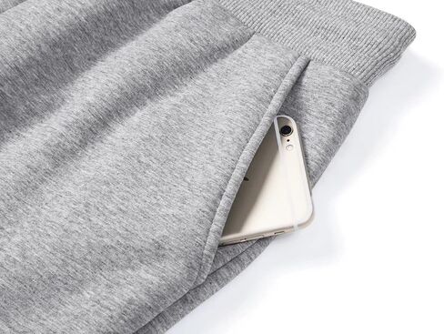 MAGCOMSEN Men's Thermal Fleece Joggers Sweatpants Sherpa Lined Winter Workout Running Pants Drawstring Side Pockets in Saudi Arabia