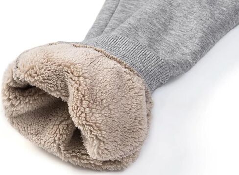 MAGCOMSEN Men's Thermal Fleece Joggers Sweatpants Sherpa Lined Winter Workout Running Pants Drawstring Side Pockets in Saudi Arabia