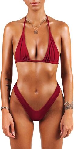 sofsy Bikini Swimsuit Bathing Suit Two Piece Swimwear Tie Top or High Cut Bottoms (Top & Bottoms Sold Separately!) in Saudi Arabia