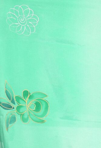DRAPE & DRESSES Hand Painted Women's Latest Chiffon Sarees Floral Print Ladies Saree Indian Wear for Women in Saudi Arabia