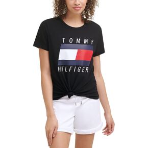 Tommy Hilfiger Women's Performance T-Shirt – Lightweight Cotton Graphic Tees in Saudi Arabia