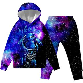 سويت شيرت بقلنسوة لطيف للأطفال من ETHORY بطباعة ثلاثية الأبعاد مع بنطال رياضي in Kuwait