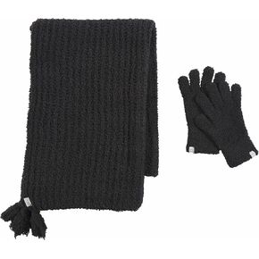 Mud Pie womens Chenille Womens Glove and Scarf Set
