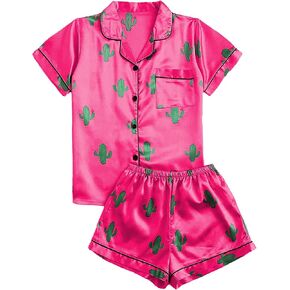 طقم بيجامة نسائي من Roselychic بأكمام قصيرة وملابس نوم ناعمة، طقم بيجامة Pjs in Kuwait