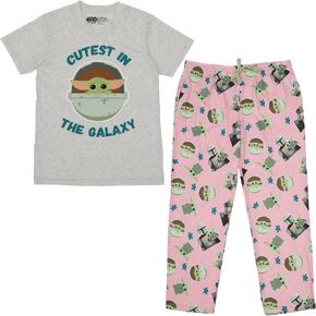 Star Wars Mandalorian Cutest In The Galaxy Women's Sleep Pajama Set in Saudi Arabia