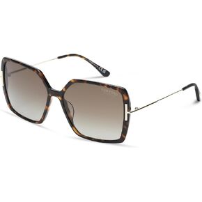 Tom Ford Sunglasses FT 1039 Joanna 52H Shiny Dark Havana, Rose Gold, t Logo / in Saudi Arabia