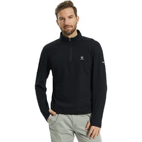 قمصان التمرين للرجال بعامل حماية من أشعة الشمس 50+ للحماية من الشمس، قمصان بأكمام طويلة وسحاب للصيد والجري in Kuwait