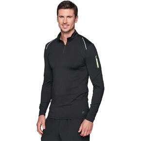 RBX Active Men's Performance Lightweight Super Soft Long Sleeve 1/4 Zip Shirt