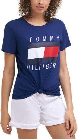 Tommy Hilfiger Women's Performance T-Shirt – Lightweight Cotton Graphic Tees in Saudi Arabia
