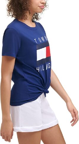 Tommy Hilfiger Women's Performance T-Shirt – Lightweight Cotton Graphic Tees in Saudi Arabia