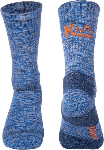 جوارب KONY القطنية للمشي لمسافات طويلة للرجال، 5 أزواج من الجوارب السميكة الماصة للرطوبة للمشي متوسطة الطاقم، هدية لجميع المواسم in Kuwait