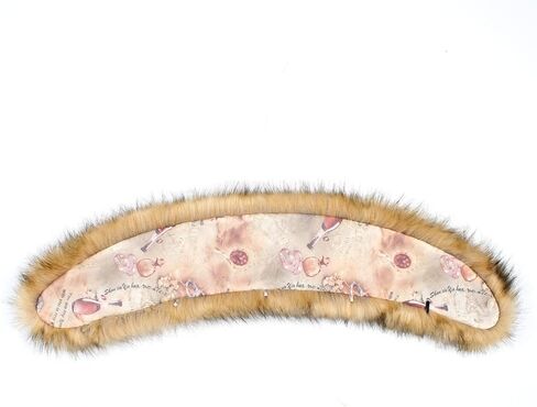 وشاح بياقة من الفرو الاصطناعي، وشاح من فراء الثعلب الصناعي للنساء من MoreChioce، وشاح فرو لتدفئة الرقبة في فصل الشتاء، وشاح من القطيفة الدافئ، إكسسوارات الملابس، 57 سم × 9.5 سم، بني in Kuwait