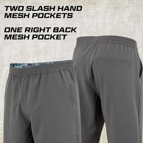 Mossy Oak Men's Standard Lounge Comfy Gym Shorts with Pockets, Navy, Large in Saudi Arabia