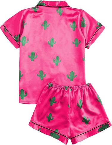 طقم بيجامة نسائي من Roselychic بأكمام قصيرة وملابس نوم ناعمة، طقم بيجامة Pjs in Kuwait