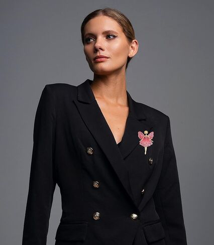 4 قطع دبابيس بروش فراشة للنساء الفراشة الفراشة الجنية راقصة الباليه بروش حجر الراين المينا بروش للمرأة الأزياء, سبيكة صلب, حجر الراين in Kuwait