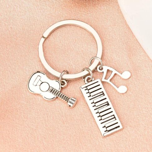 yaozeio Microphone Music Keychain for Men Women Musical Gifts for Music Teacher Students Singer Mini Silver Microphones Keychains Keyring Birthday Christmas Gift for Music Lovers Daughter Son Friends in Kuwait
