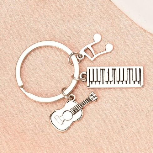 yaozeio Microphone Music Keychain for Men Women Musical Gifts for Music Teacher Students Singer Mini Silver Microphones Keychains Keyring Birthday Christmas Gift for Music Lovers Daughter Son Friends in Kuwait
