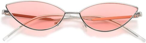 Dollger Cat Eye Cute Sunglasses for Women Men Triangle Vintage Trendy Cool Sun Glasses in Saudi Arabia