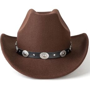 قبعة رعاة البقر ذات حافة واسعة للرجال والنساء من Lisianthus، قبعة راعية البقر الأمامية in Kuwait