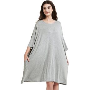 THREENTDAY Oversized Sleepshirts for Women, Sleep Tee Dress with Pockets Loose Nightgown for Spring Summer in Kuwait