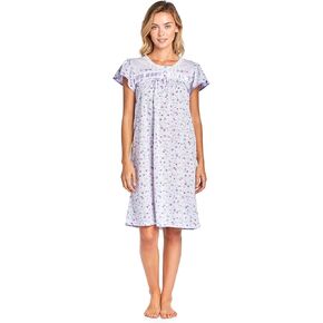 Casual Nights Women's Cap Sleeve Floral Nightgown