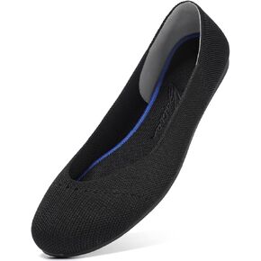 Bacia Flats Shoes Women Knit Ballet Flat Slip on Comfort Washable Dress Shoes in Kuwait