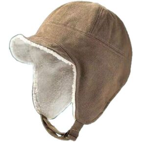 Croogo Unisex Trapper Hat Fleece Winter Warm Trooper Ski Hat Visor Ear Flap Hat Bomber Russian Ushanka Cap