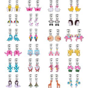 aganippe 16/20/24 أزواج الفتيات كليب على الأقراط لطيف تتدلى قطرة كليب على الأقراط للفتيات غير ثقب الأقراط مجموعة مجوهرات للفتيات الصغيرات أقراط يونيكورن قوس قزح الأقراط حورية البحر الأقراط للأطفال in Kuwait