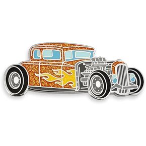 Pinsanity Vintage Hot Rod Enamel Lapel Pin in Kuwait