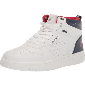 حذاء Nautica Kids Horizon Sneaker برباط علوي أنيق يشبه الحذاء العالي للأولاد والبنات (مقاسات الأطفال الكبار/الأطفال الصغار)