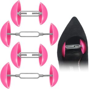 2 Pairs Mini Shoe Stretchers for Wide Feet Adjustable Shoe Expander Widener Non Slip Shoe Trees for Women Men Shoes High Heel (Red) in Saudi Arabia